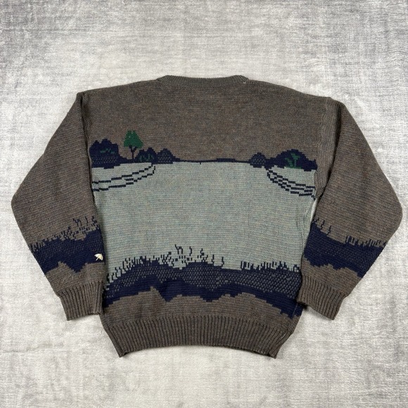 Arnold Palmer Sweater Mens Small Vintage 90s Cardigan Embroidered Golf Grandpa - Picture 5 of 10